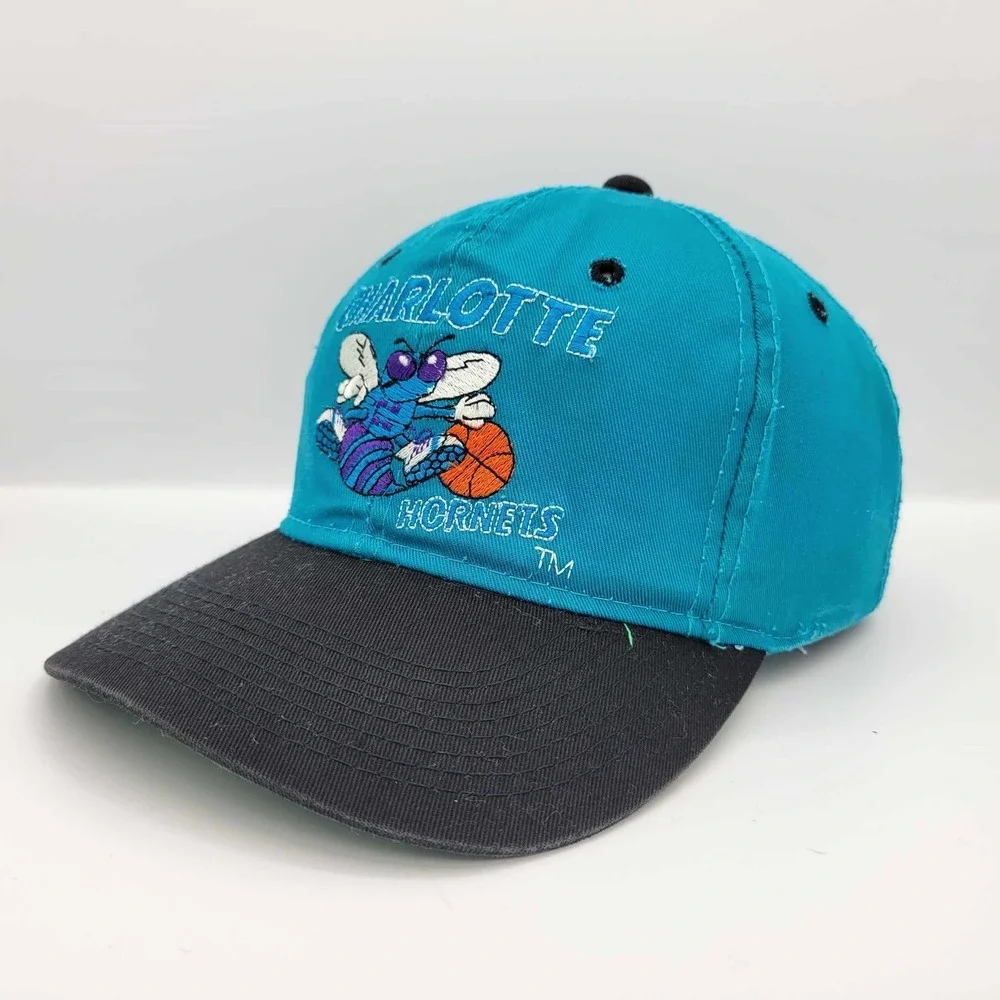 Charlotte Hornets Vintage 90s G Cap Snapback Hat NBA Official Licensed Product